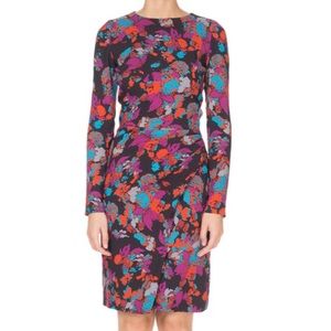 Givenchy Long Sleeve Floral Dress in Size 42/US 10